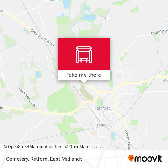 Cemetery, Retford map