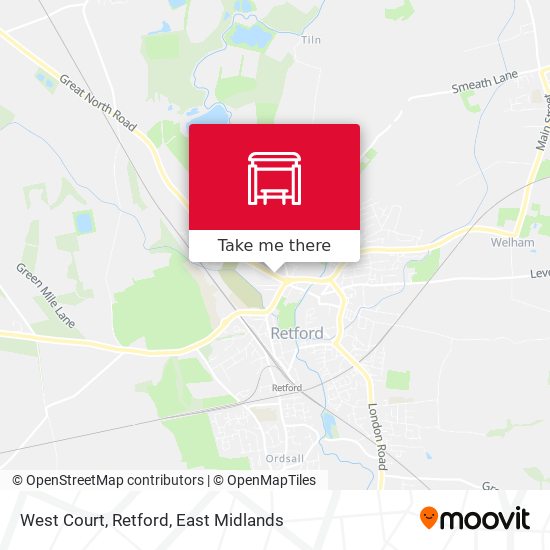 West Court, Retford map
