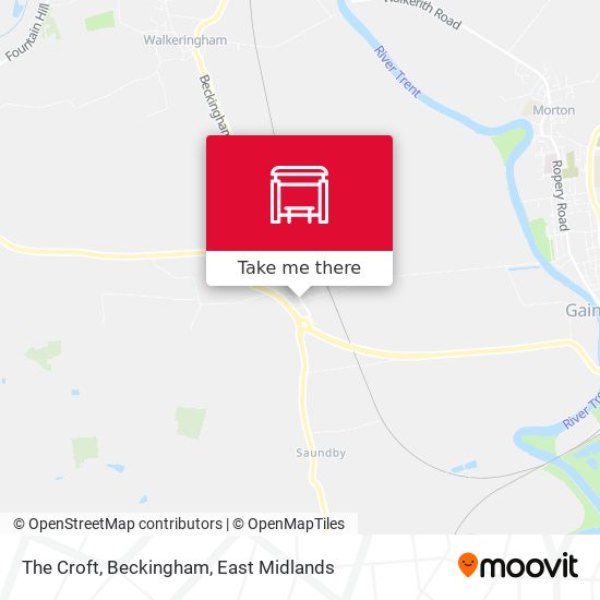 The Croft, Beckingham map