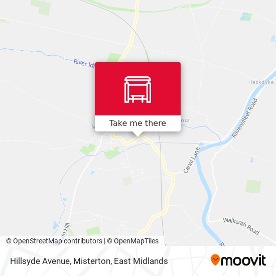 Hillsyde Avenue, Misterton map