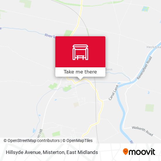 Hillsyde Avenue, Misterton map