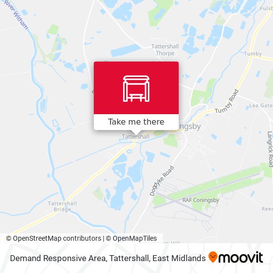 Demand Responsive Area, Tattershall map