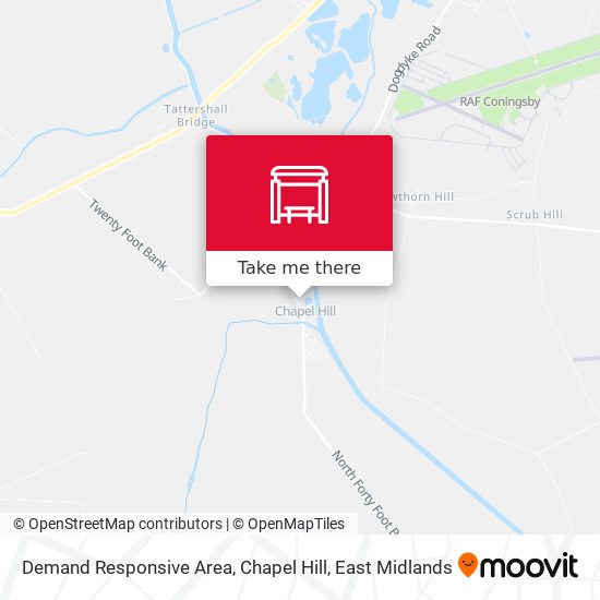 Demand Responsive Area, Chapel Hill map