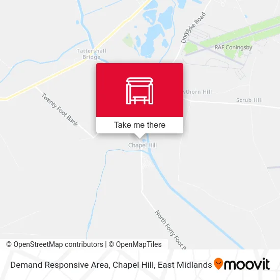 Demand Responsive Area, Chapel Hill map