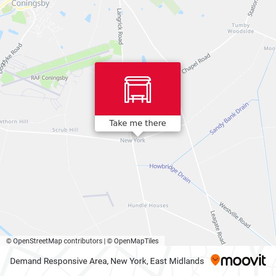 Demand Responsive Area, New York map