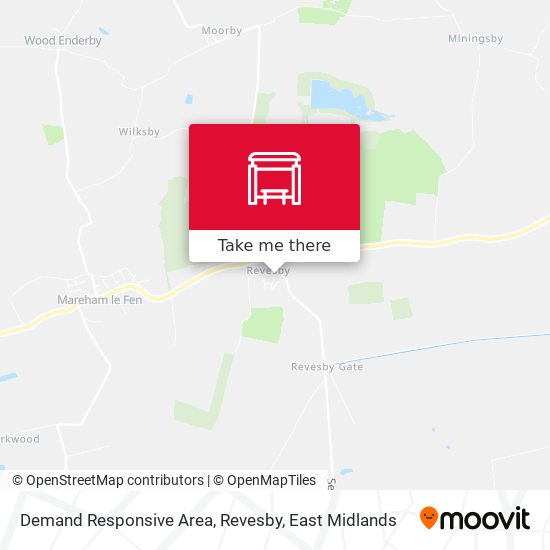 Demand Responsive Area, Revesby map