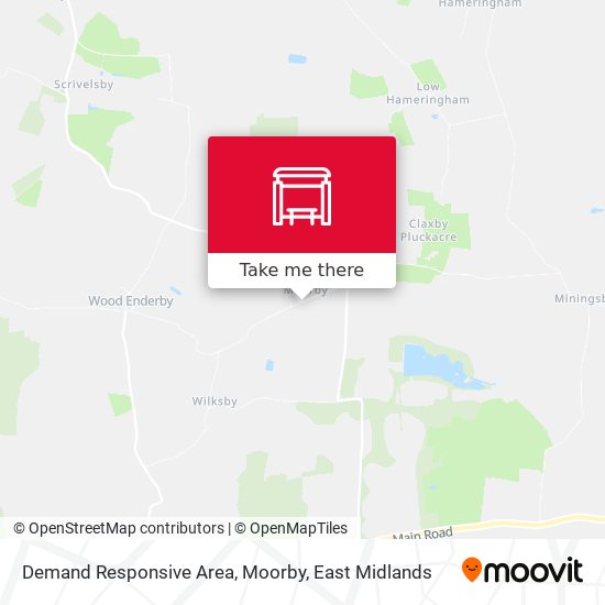 Demand Responsive Area, Moorby map
