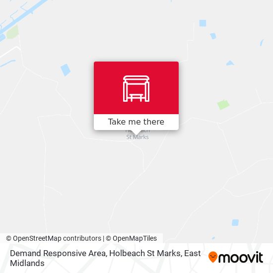 Demand Responsive Area, Holbeach St Marks map
