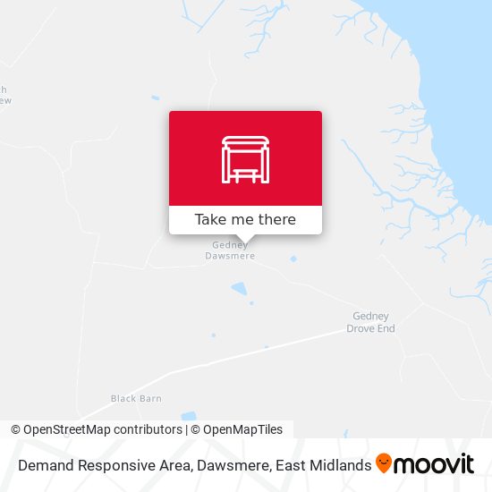 Demand Responsive Area, Dawsmere map