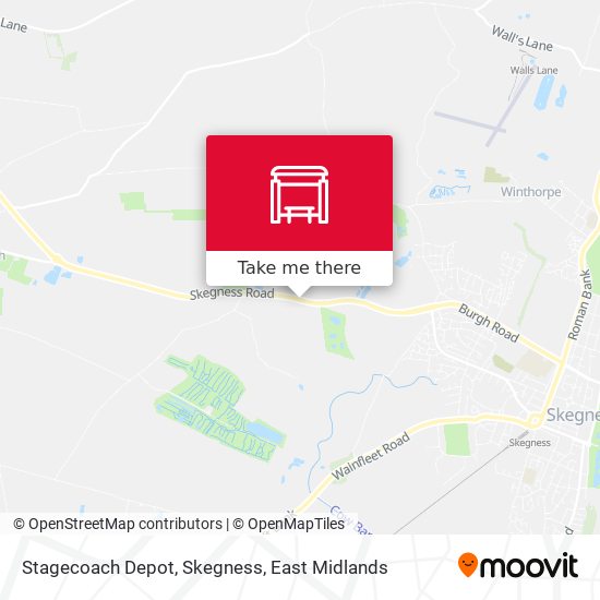 Stagecoach Depot, Skegness map