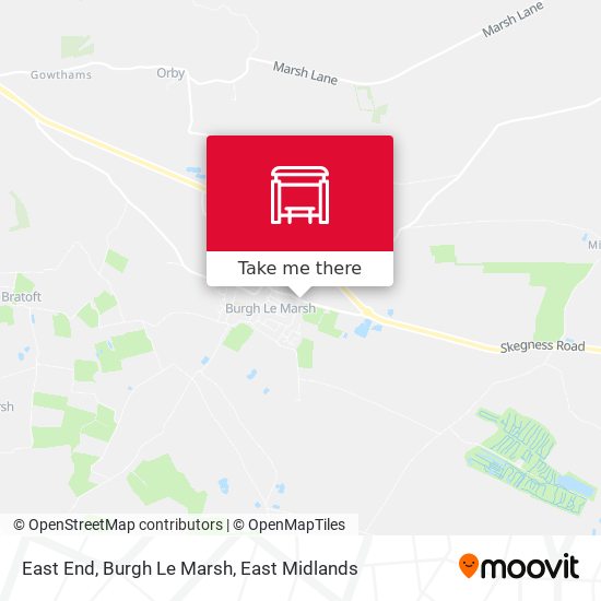 East End, Burgh Le Marsh map