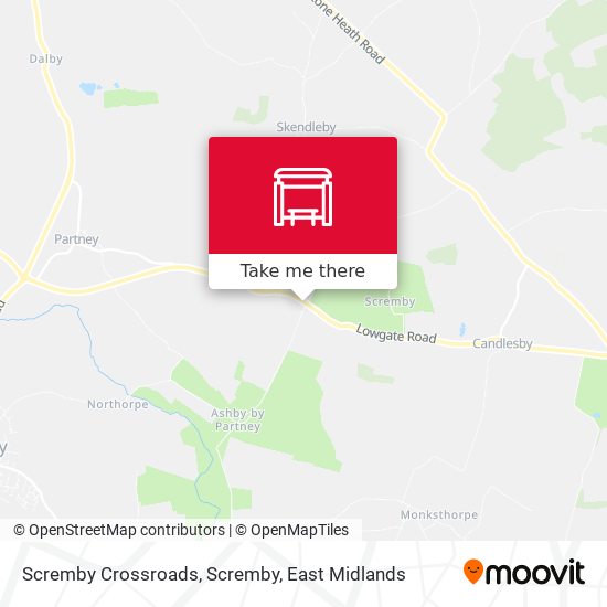 Scremby Crossroads, Scremby map