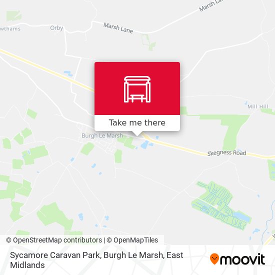 Sycamore Caravan Park, Burgh Le Marsh map