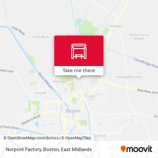Norprint Factory, Boston map