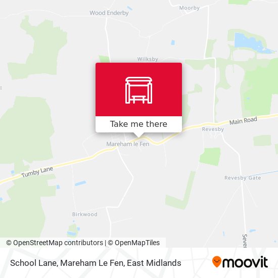 School Lane, Mareham Le Fen map