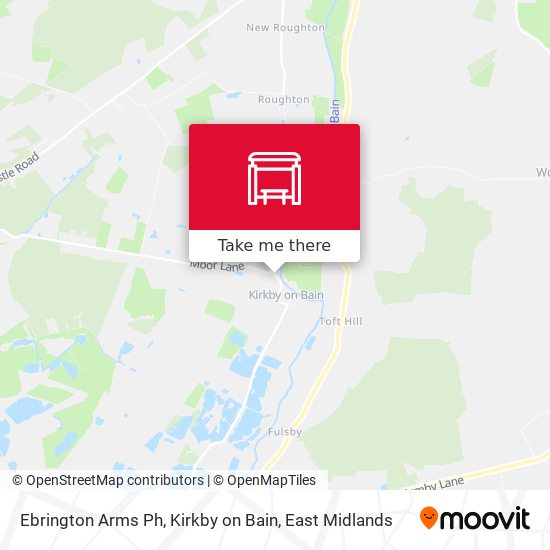 Ebrington Arms Ph, Kirkby on Bain map
