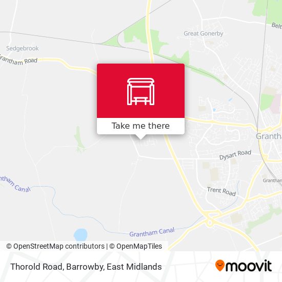 Thorold Road, Barrowby map