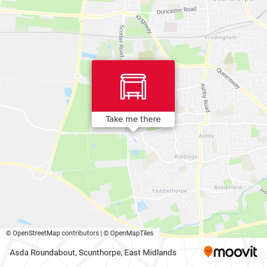 Asda Roundabout, Scunthorpe map