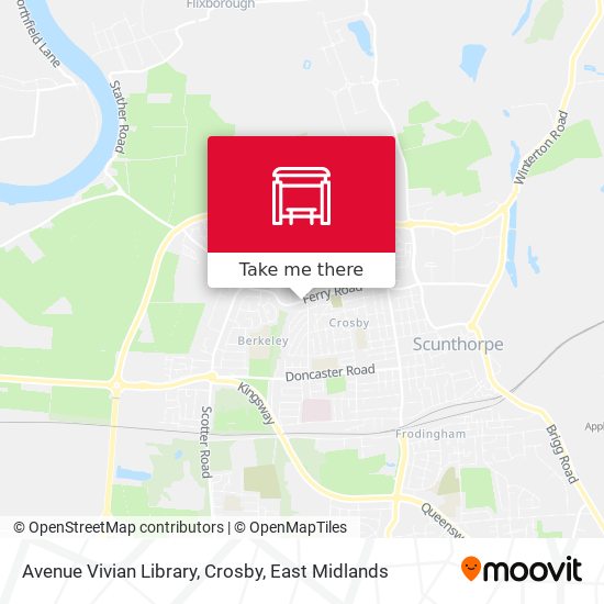 Avenue Vivian Library, Crosby map