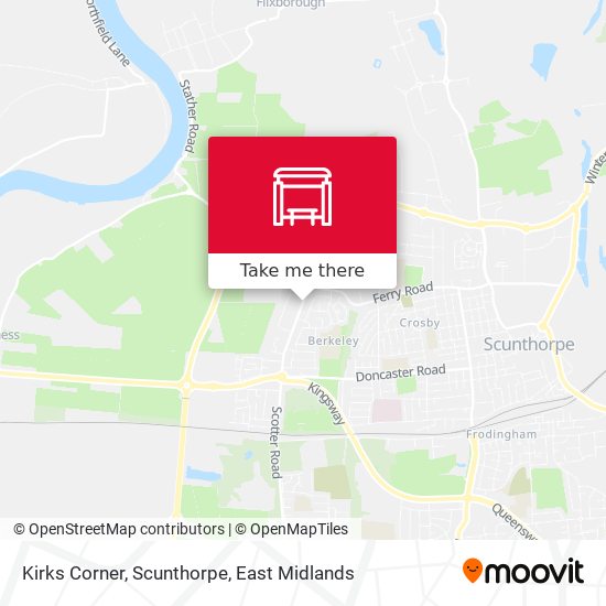 Kirks Corner, Scunthorpe map