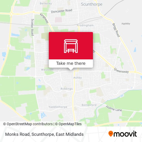 Monks Road, Scunthorpe map
