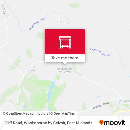 Cliff Road, Woolsthorpe by Belvoir map