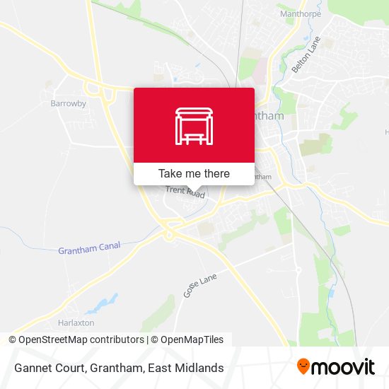 Gannet Court, Grantham map