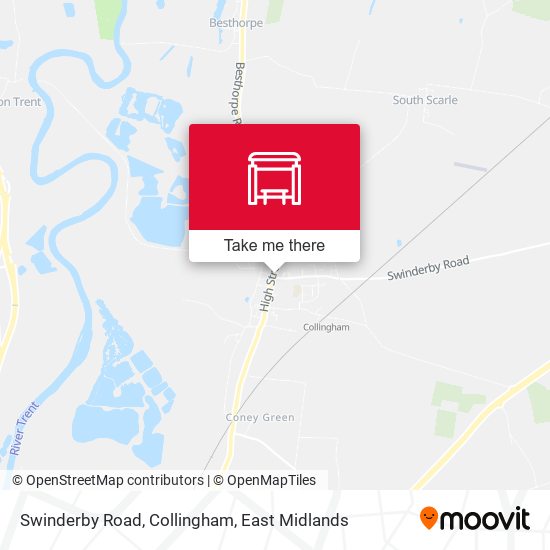 Swinderby Road, Collingham map