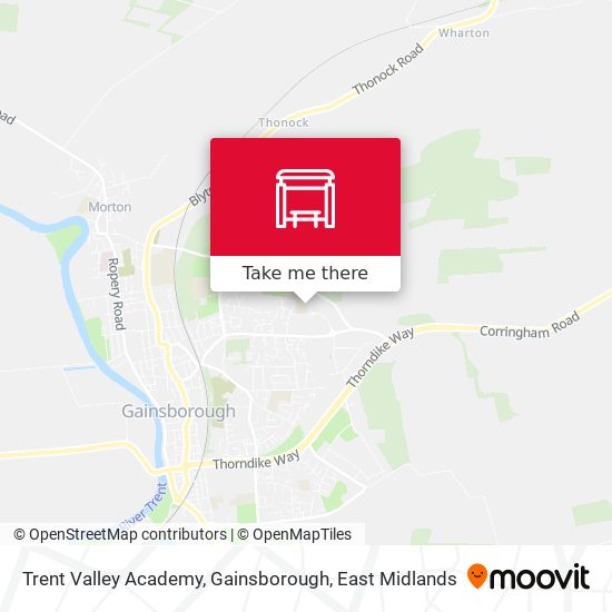 Trent Valley Academy, Gainsborough map