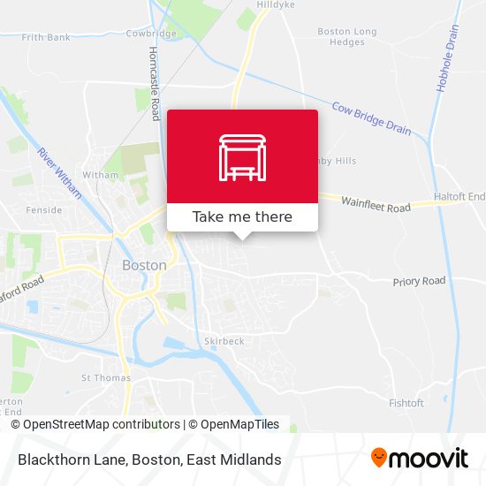 Blackthorn Lane, Boston map