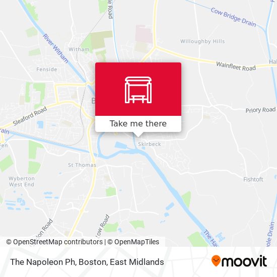 The Napoleon Ph, Boston map