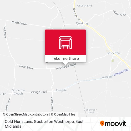 Cold Hurn Lane, Gosberton Westhorpe map