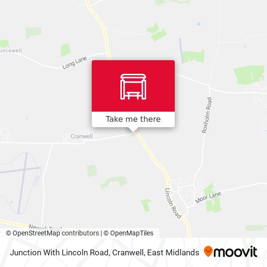 Junction With Lincoln Road, Cranwell map