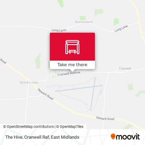 The Hive, Cranwell Raf map