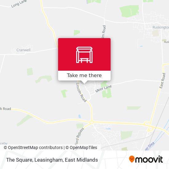 The Square, Leasingham map
