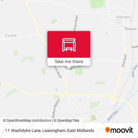 11 Washdyke Lane, Leasingham map