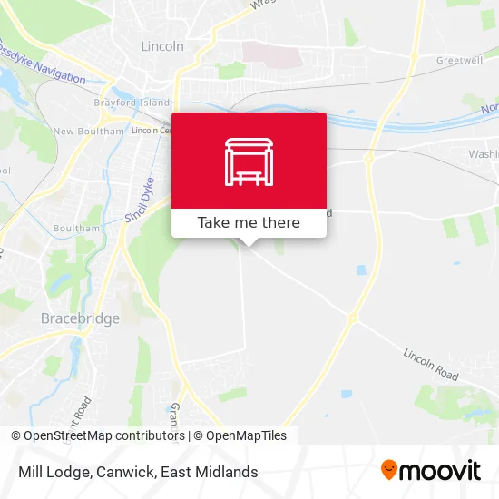 Mill Lodge, Canwick map