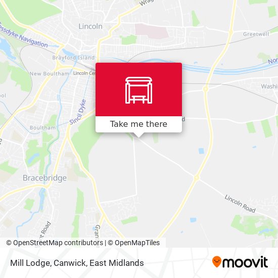 Mill Lodge, Canwick map