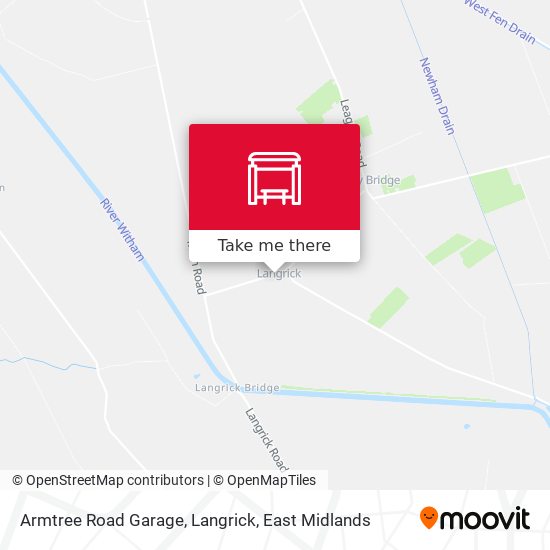 Armtree Road Garage, Langrick map