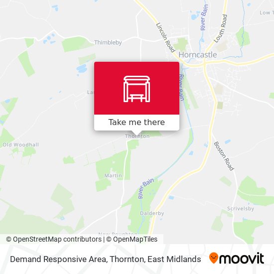 Demand Responsive Area, Thornton map