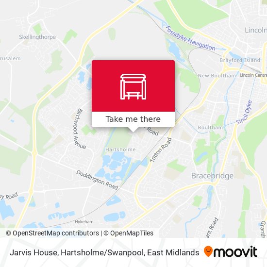 Jarvis House, Hartsholme / Swanpool map