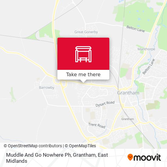 Muddle And Go Nowhere Ph, Grantham map