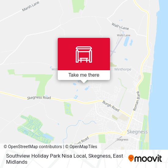 Southview Holiday Park Nisa Local, Skegness map