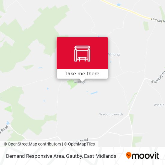 Demand Responsive Area, Gautby map