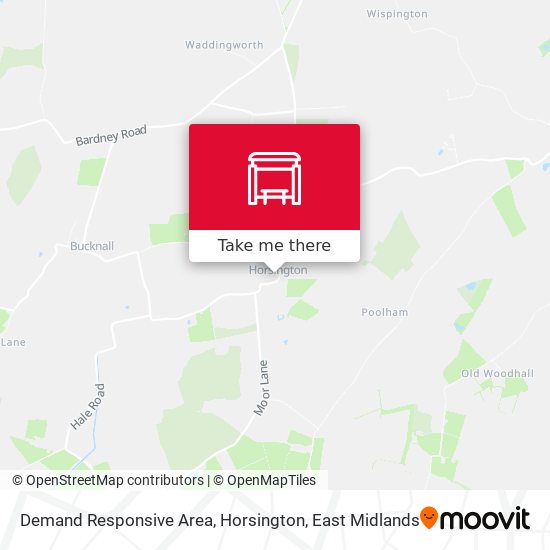 Demand Responsive Area, Horsington map