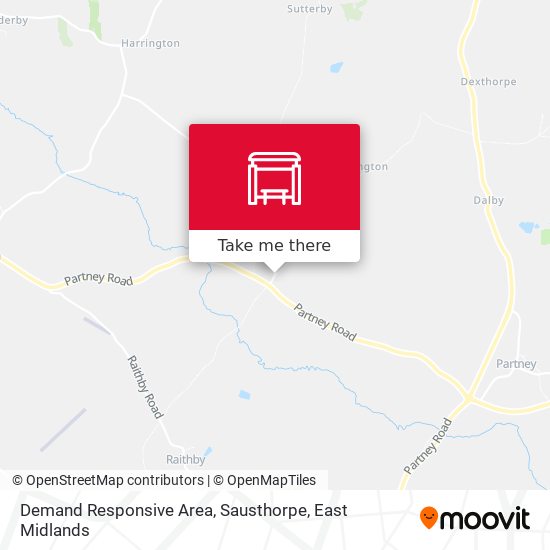 Demand Responsive Area, Sausthorpe map