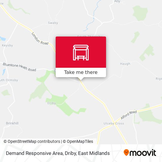 Demand Responsive Area, Driby map