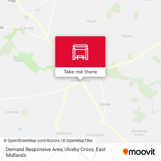 Demand Responsive Area, Ulceby Cross map