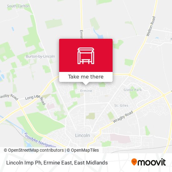 Lincoln Imp Ph, Ermine East map