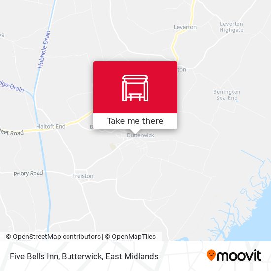 Five Bells Inn, Butterwick map